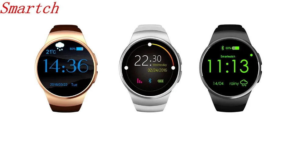 

Smartch KW18 Bluetooth Smart Watch Android iOS Clock Support SIM TF Smartwatch With Heart Rate For Huawei Samsung PK gear s3