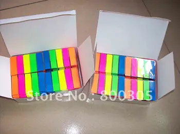 

Top selling sticky post note color film index 5 color 20sheet/strip.100pcs each lot