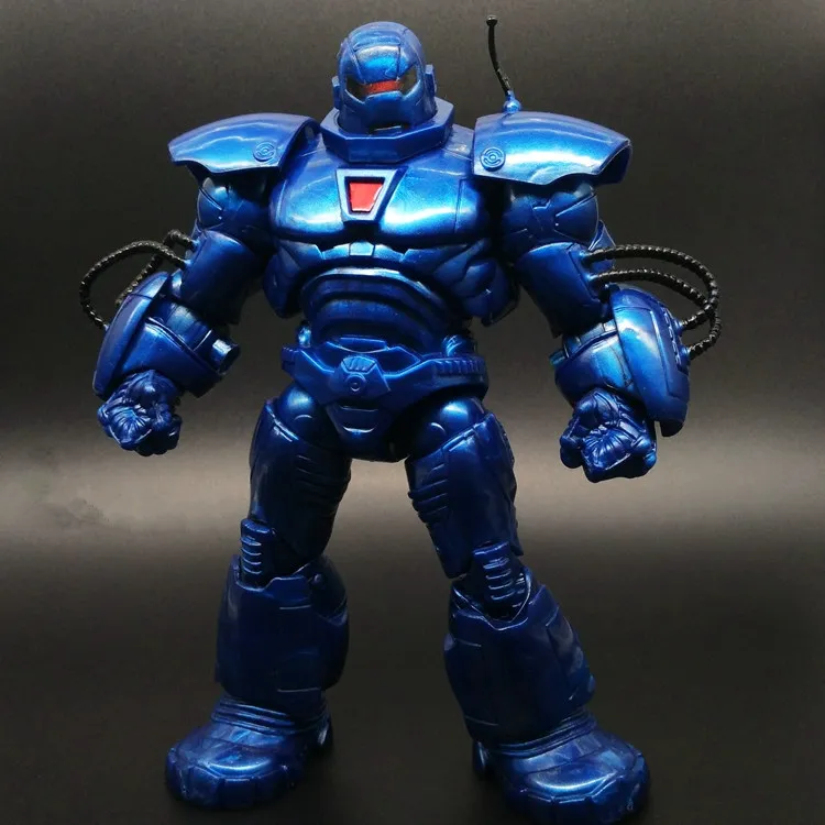 

Hot Toy 20cm Heavy Armored Iron man Hulkbuster Robot in blue Collectible PVC Model Toy Action Figure Joints Doll for Kids