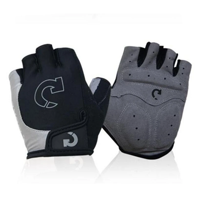 WEIMOSTAR перчатки для велоспорта половина пальца дышащая гелевая подкладка MTB летние велосипедные перчатки мужские и женские перчатки для езды на спортивном велосипеде - Цвет: Black