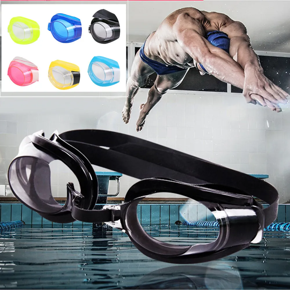 

Unisex Adjustable Swimming Goggles Swim Eyewear HD Plain Light Waterproof Anti-Fog Men And Women Sports Swimwear