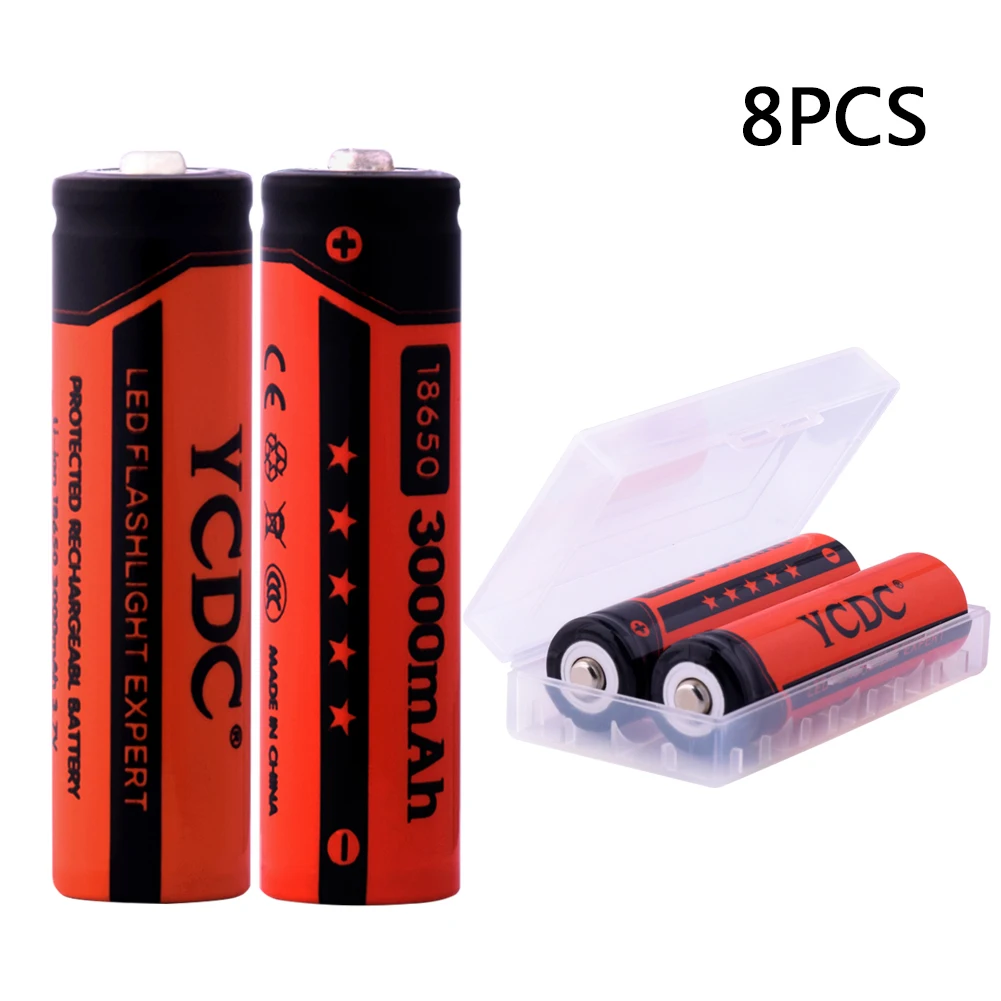 YCDC Cheap 18650 li ion battery 3000mAh 3.7V 18650 rechargeable
