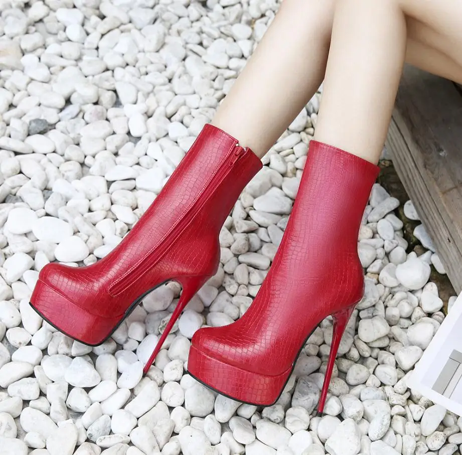 

2019 new women's models Europe and the United States large size high heel boots