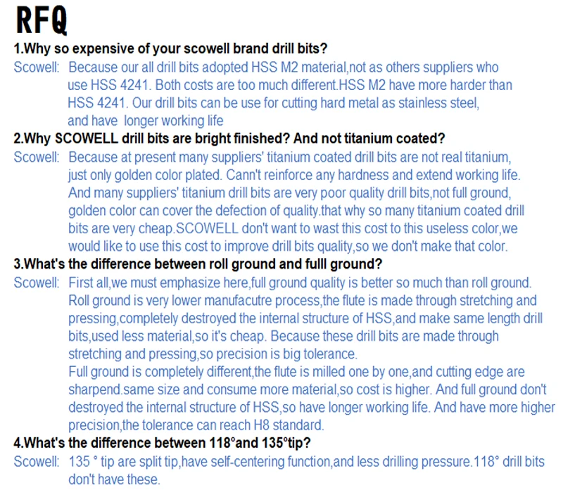 高速钢RFQ
