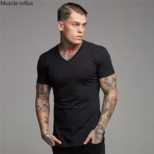 Для мужчин для бега с коротким рукавом рубашка хлопковая Футболка Тренажерный зал для обучения фитнесу футболка мужской для пробежки тренировки облегающие футболки топы Спортивная