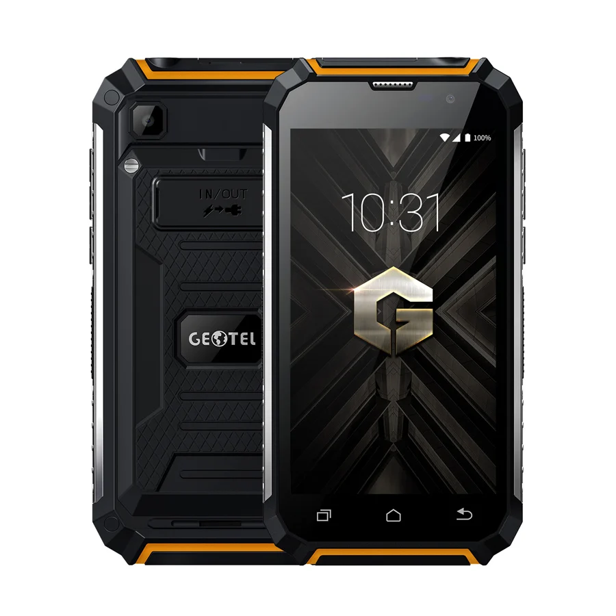Оригинальный Geotel G1 3G WCDMA мобильный телефон 7500 мАч MT6580A 2 Гб ОЗУ 16 ПЗУ Android 7 0