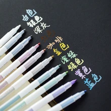 10 color Metallic marker pen set Non-toxic marking Metal marker for black album drawing Stationery School Art supplies CB614 10 color Metallic marker pen set Non-toxic marking Metal marker for black album drawing Stationery School Art supplies CB614