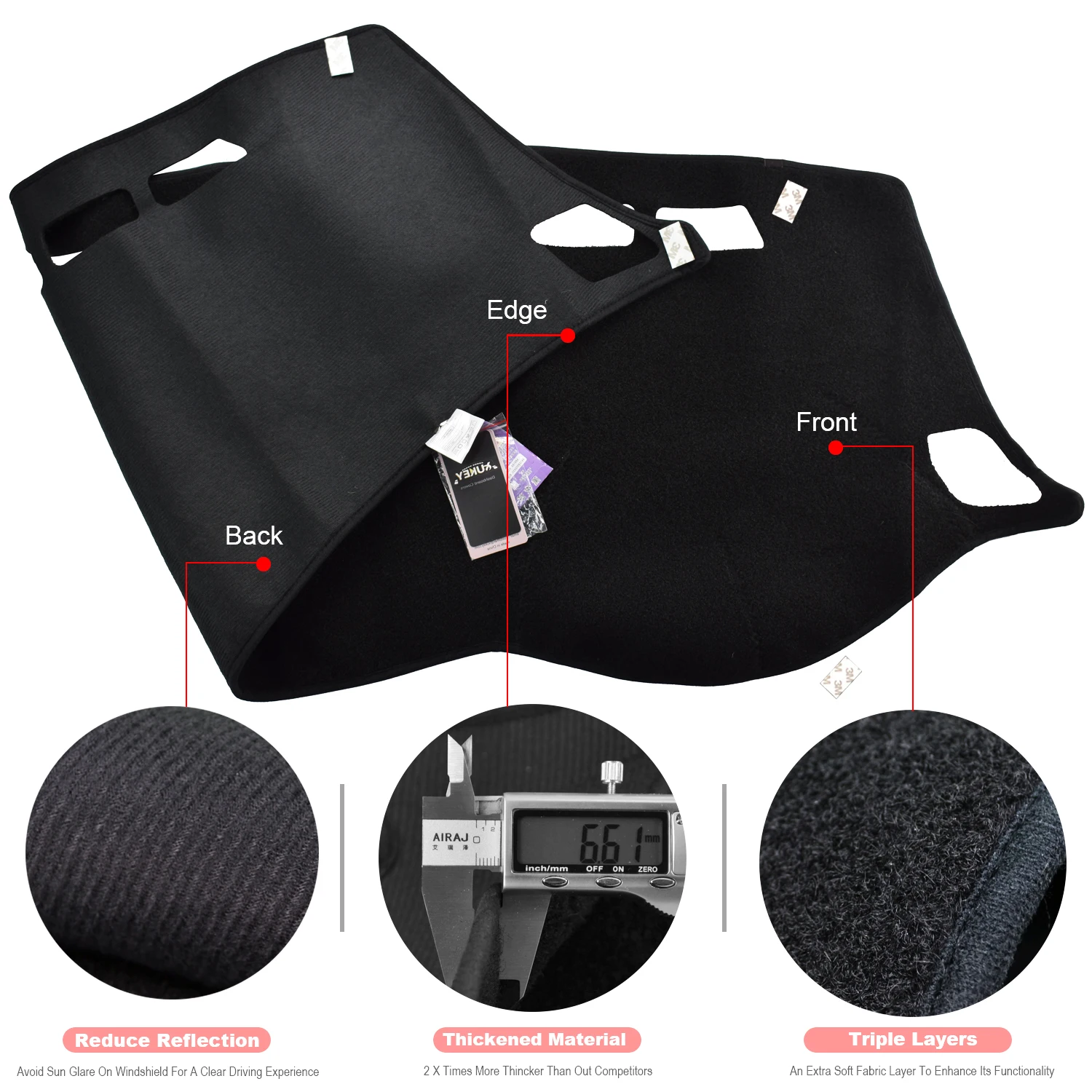 Xukey тире коврик покрытие для приборной панели крышки козырек от солнца приборная панель ковровые покрытия для Nissan Sylphy Pulsar 2013