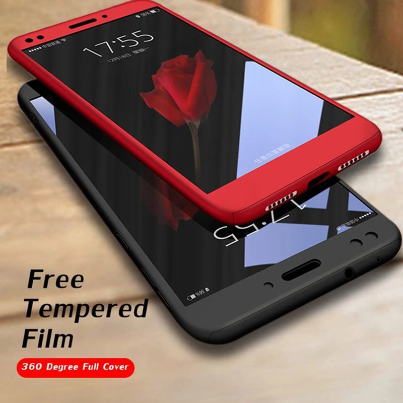 

360 Degree Full Cover Case For Xiaomi Redmi Note 5 6 7 Pro For XiaoMi Mi 8 9 se 8Lite Redmi 6A 5A 7A 5 Plus Phone Glass Case