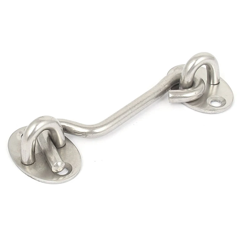 

3-inch stainless steel cabin hook opening barn door door latch silver
