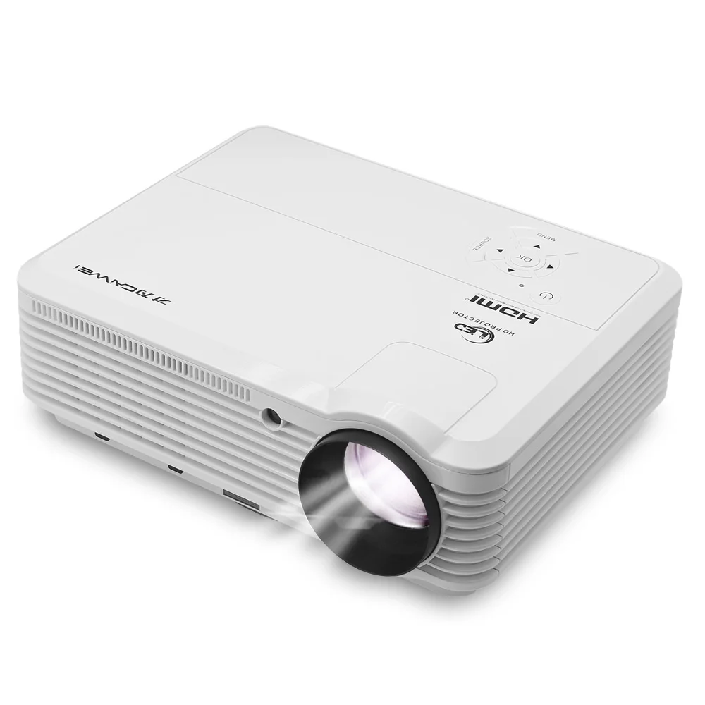 CAIWEI HD 1080P LED Projector Home Theatre Proyector Multimedia System HDMI USB AV Smartphone Screen Mirroring Projection