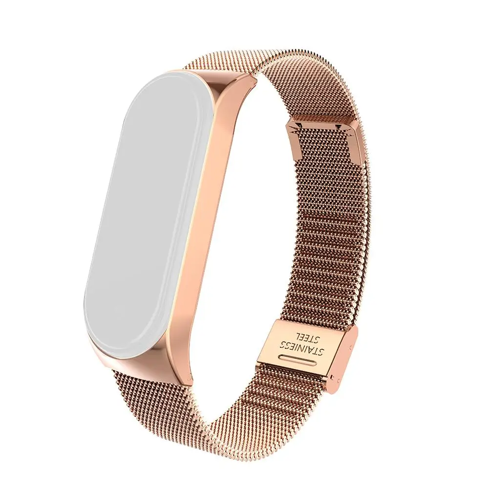 Mi lanese магнитный ремешок для xiaomi mi band 4 браслет из нержавеющей стали Браслет замена