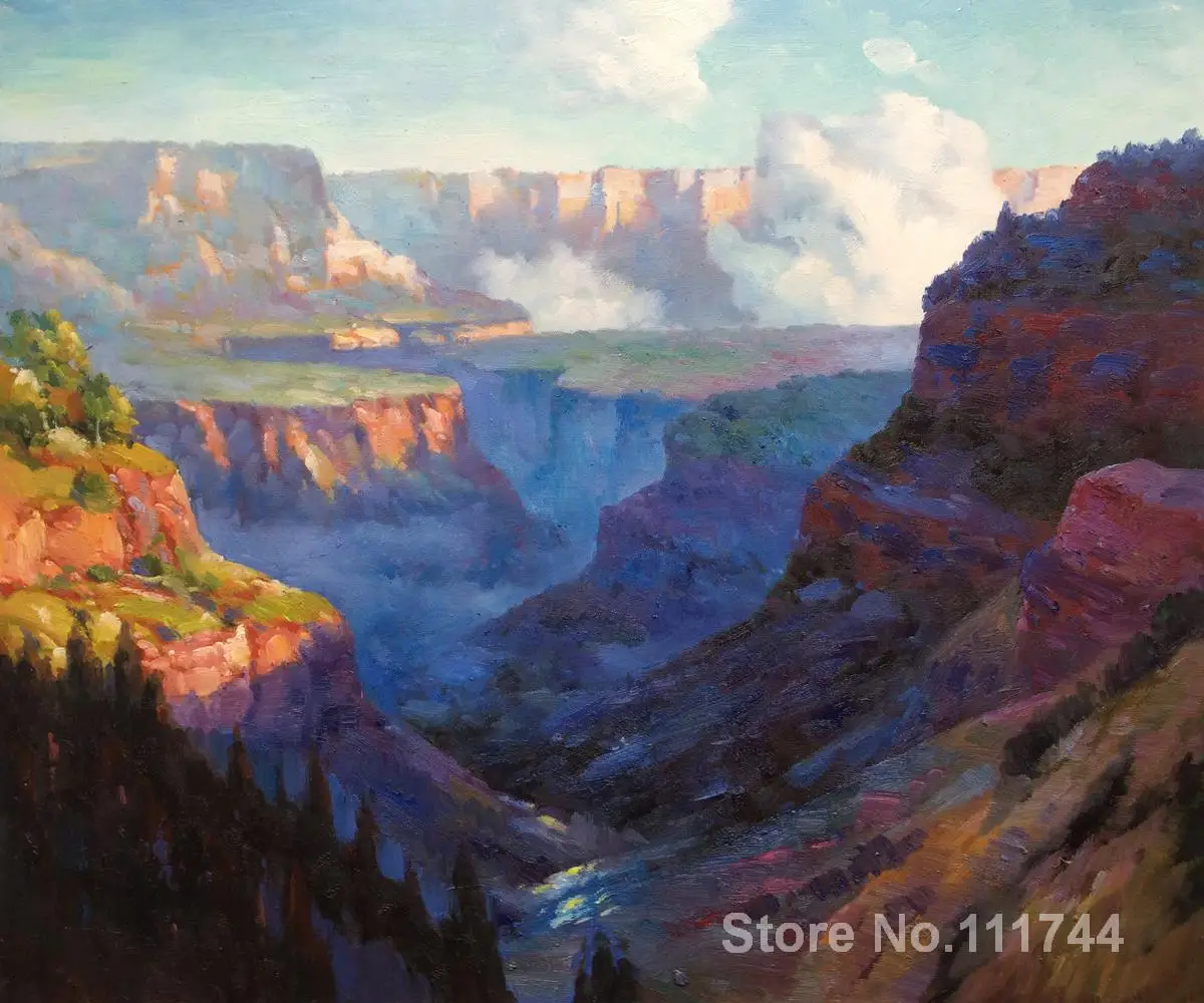 

Modern art Landscape Looking Across the Grand Canyon Edward Henry Potthast painting for sale High quality Hand painted