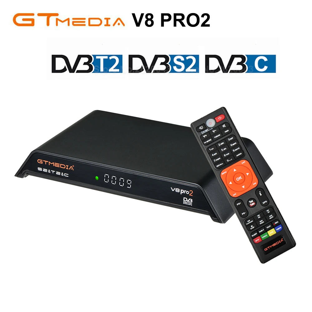 GTmedia V8 PRO DVB-T2 DVB-S2 DVB-C спутниковый приемник с поддержкой IPTV Cccam ключ powervu, biss H.265 Wi-Fi, ТВ-тюнер vs Freesat V8 V7