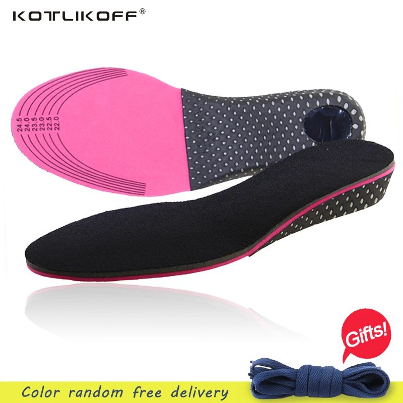 

KOTLIKOFF Height Increase Insole Free Size Arch Support Insoles For Shoes High Quality Shock Absorbant Shoes Pad For Men Women