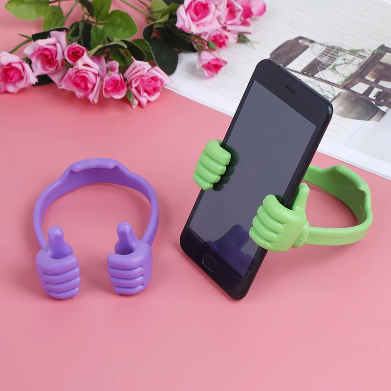 Universal Adjustable Plastic Thumbs Modeling Mobile phone Holder High Quality Fashion Personality Phone Stand Bracket Holder