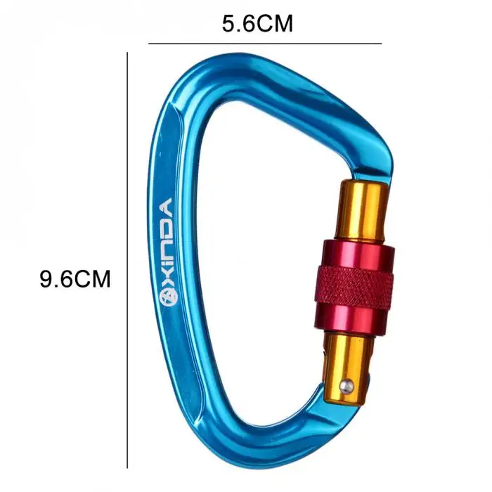 Открытый замок безопасности Пряжка скалолазание карабин выживания d-образные пряжки Оборудование & T8
