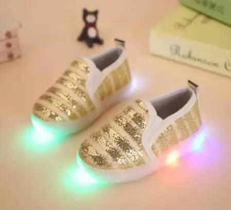 Детские светящиеся кроссовки AI LIANG светодиодсветильник обувь для бега с USB