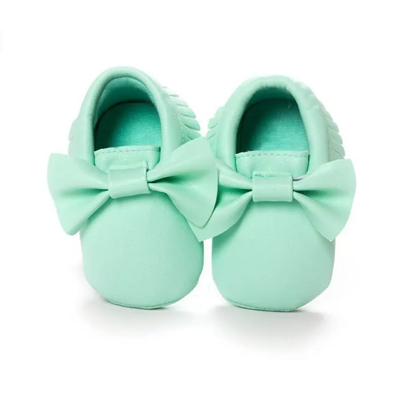 2016 New Tassels Baby Moccasin Newborn Babies Shoes Soft Bottom PU leather Prewalkers Boots SL01