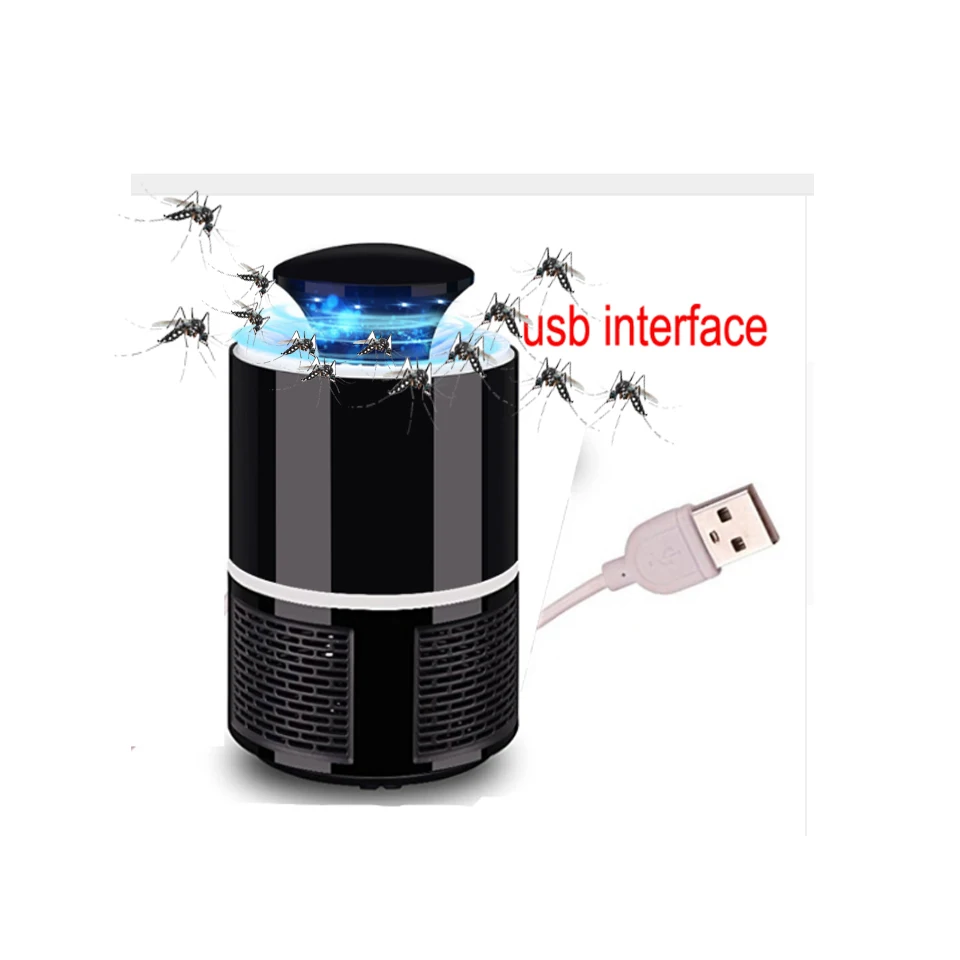  Black/White Mosquito killer USB electric mosquito killer Lamp Photocatalysis mute home LED bug zapp - 33007442993