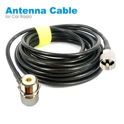 PL259 разъем антенны коаксиальный расширить кабель SO239 5 м 16ft для автомобиля Радио Walkie Talkie MP320 MP9000 KT-8900 KT-8900R