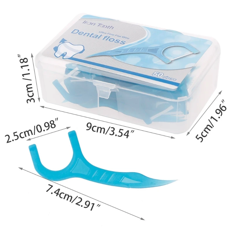 50pcs Dental Floss Flosser Picks Teeth Toothpicks Stick Oral Care Tooth Cleaning Tool dental floss stick,dental floss sticks,dental cleaning tools
