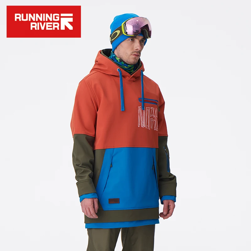 Se río de los hombres de la marca de Snowboard Sudadera con capucha 2018 de alta calidad con capucha deportes al aire libre de esquí Snowboard chaqueta 5 colores 3 tamaños # g6225