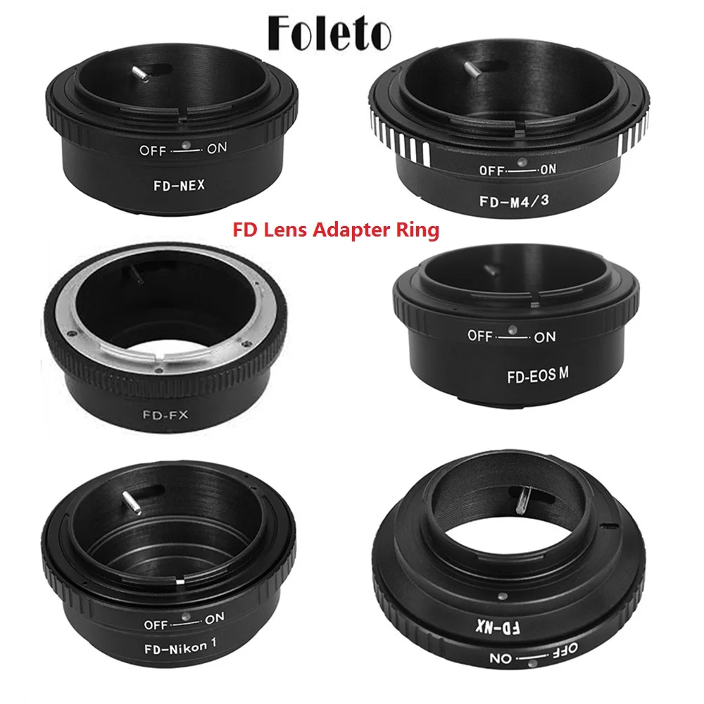 Foleto FD Lens Adapter Ring for Canon FD FL Lens To Micro 4/3 M43 Olympus  EOS M NIKON 1 FX NX Panasonic Sony nex 5 7 j1 camera|Lens Adapter| -  AliExpress