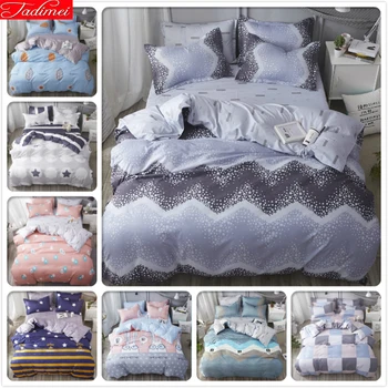 

3pcs/4pcs Bed Linens Kids Child Soft Cotton Bedding Set Concise Duvet Cover Quilt Pillow Case Sheet Single Twin Queen King Size