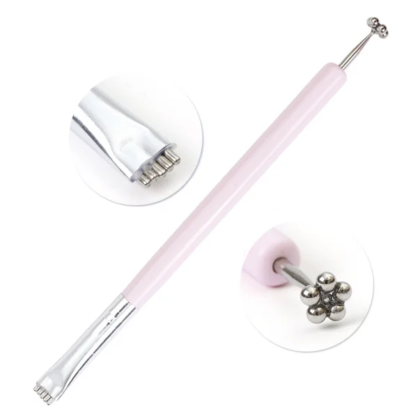 Pink Magnet Pen 1 шт. 5D кошачий глаз Магнитный палочки для гель-лака сильный толстый магнит многофункциональные маникюрные украшения лак Инструменты LE948 - Цвет: Pink Magnet Pen