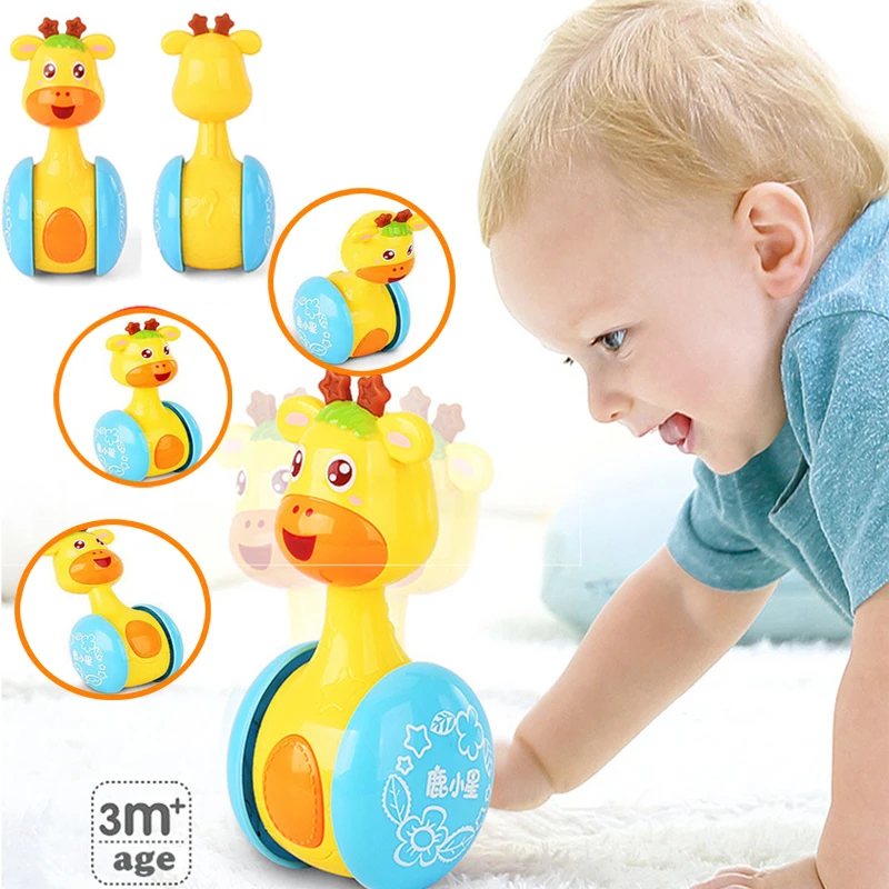 

Baby Rattles Tumbler Doll Baby Toys Sweet Bell Music Roly-poly Learning Education Toys Gifts Baby Bell Baby Toys