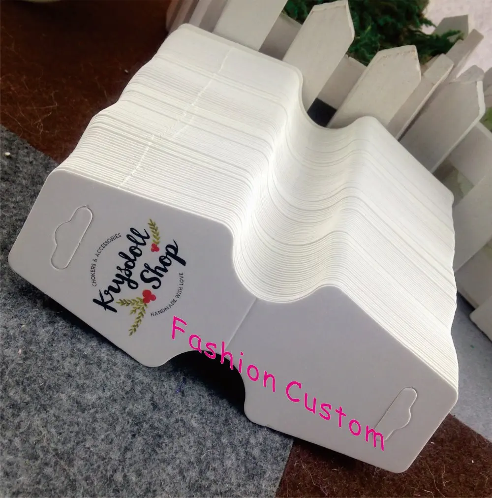 Full Colour Printting Necklace Card Customized Logo Moq 1000pcs Full Colour Printting Necklace Card Customized Logo Moq 1000pcs Jewelry Price Tag Custom Good Quality Kraft In Packaging Display