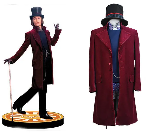 Charlie And The Chocolate Factory Cosplay Willy Wonka Costume A Full Charlie And The Chocolate Factory Cosplay Willy Wonka Costume A Full Set Uniform Costume For Party 32811673034html