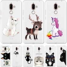 Caso Da Tampa Do telefone Etui Coque sobre Para Nokia 2 2.1 3 3.1 5 5.1 6 6.1 7 7.1 8 8.1 Plus 2018 X3 X5 X6 X7 com Soft Tpu Capa de Silicone