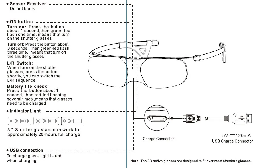 2pcs x 3D DLP Projector TV Aluminum Active Shutter Glasses For Optoma LG BenQ Acer (RX-30) Free Shipping!