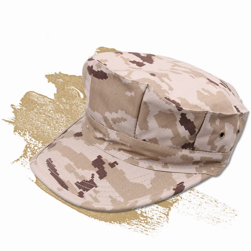 Men s Outdoor Climbing Hiking Sunscreen Round Octagonal Cap Army Tactical Military Patrol Sunshade Cotton Breathable Peaked Hat - Image 3
