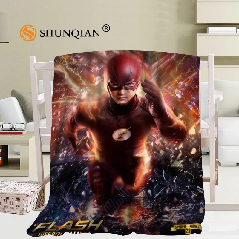 Custom The Flash Blanket Soft DIY Your Picture Decoration Bedroom Size