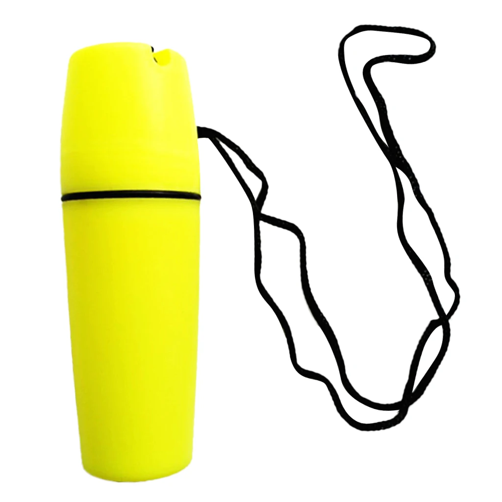 Durable ABS plastic Compact Waterproof Dry Container Bottle Float & Lanyard for Scuba Dive Scuba Diving Snorkeling Surfing Kayak