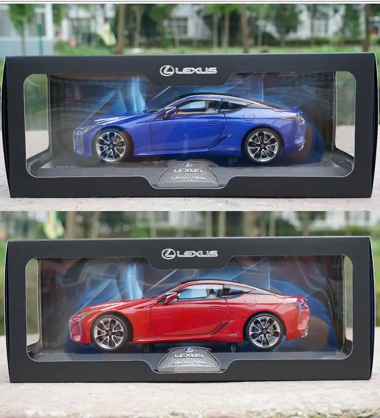 1:18 литья под давлением модели для сплав LEXUS LC500h 2018 синий игрушка купе автомобиля