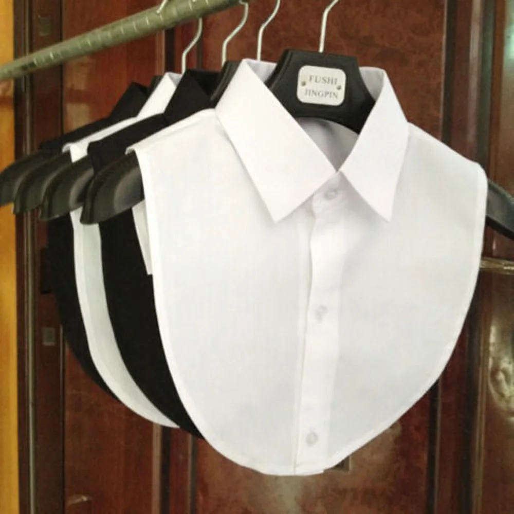 Cotton Blouse False Collar Classic Shirt Fake Collar Clothes Accessories 