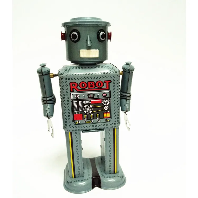 Коллекция для взрослых Ретро заводная игрушка металлическая Оловянная робот Механическая игрушка заводная игрушка фигурки Модель