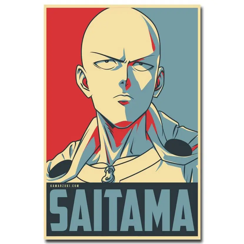 

NICOLESHENTING ONE PUNCH MAN Art Silk Poster 13x20 inches Japanese Anime Pictures for Living Room Decor SAITIMA 015