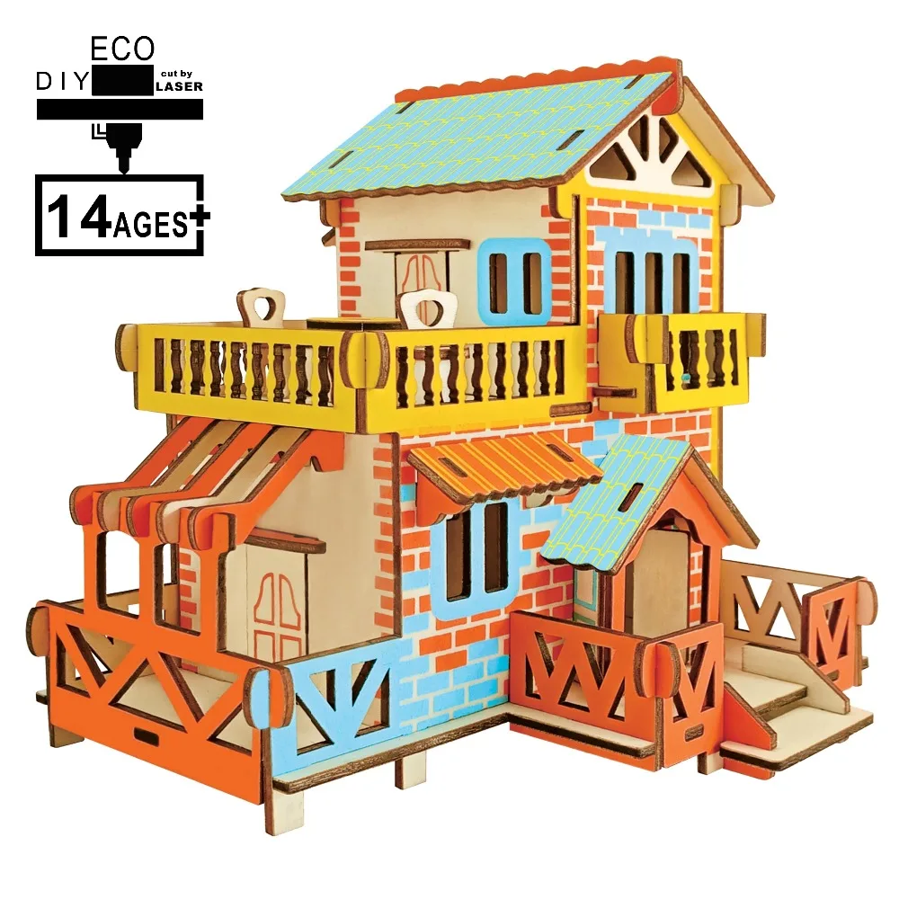 3D деревянные пазлы Монтессори развивающие строительные наборы игрушки хобби