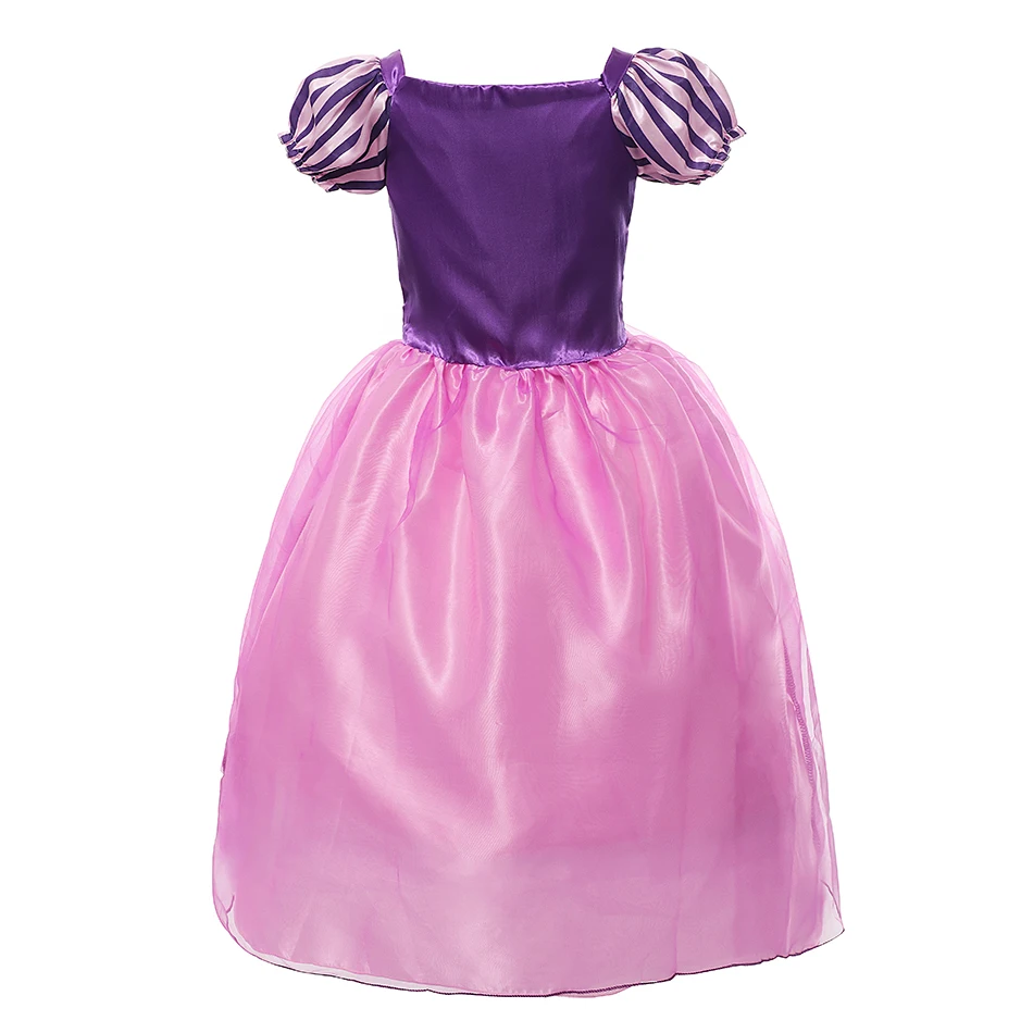 YOFEEL/платье принцессы Рапунцель, костюм для девочек, детское платье для костюмированной вечеринки с героями мультфильмов, детское платье для дня рождения, праздничная одежда для детей возрастом от 2 до 8 лет