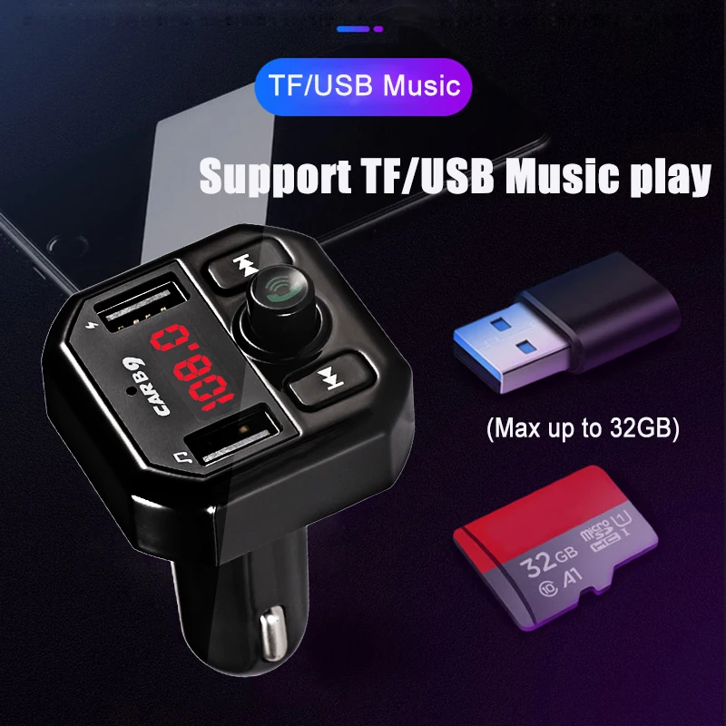 E4891 B9 Bluetooth Car FM modulator (3)
