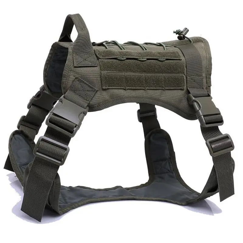 Водонепроницаемый военный жилет для собак тактическая жилетка с привязью для собак нейлоновая жилетка Molle сервис для боевой тренировки собаки жилет для собак охотничья одежда