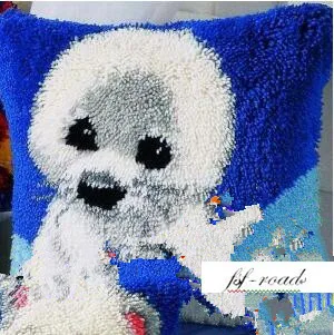 

landscape style cross stitch pillow mat diy crafts tapestry pillow 40x40cm, hook embroidery sewing cushion