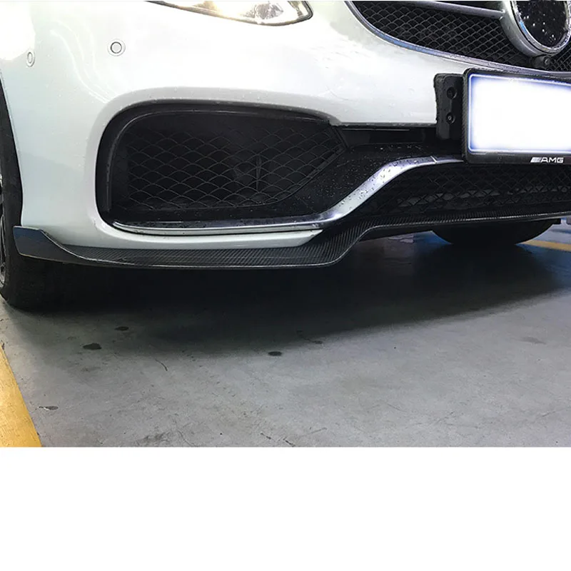 Передний бампер w212 из углеродного волокна разветвитель спойлер для benz e63 2014 2015