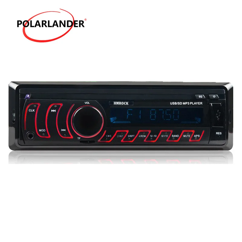 

12V 1 din Car Radio no BLUETOOTH Stereo Audio In-dash FM Aux USB TF MP3 auto in Dash high quality