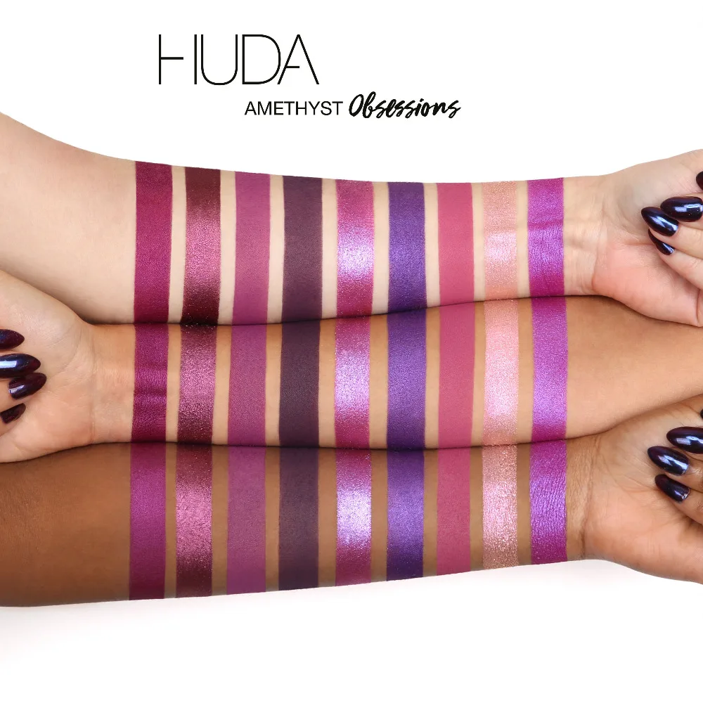 Huda beauty, новинка, Обнаженная палитра теней для век с розами, 18 цветов, европейская коробка для макияжа, Sombra Maquillaje, палитра теней для век, матовое мерцание
